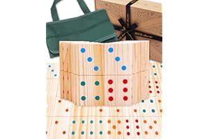 Jaques of London Wooden Giant Dominoes | Garden Games for Kids | Dominoes for Children | Outdoor Games | Since 1795