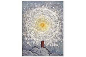 Dante et Béatrice au Paradis Poster de Gustave Doré Affiches pour toutes les pièces 50 x 70 cm Romantisme Décoration murale