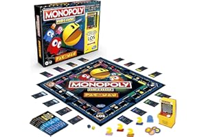Monopoly Arcade Pac-Man, gra planszowa dla dzieci w wieku od 8 lat, łącznie z automatyką banku i Arcade