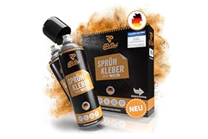 ‎JPS DEAL JPs Deal® Sprühkleber extra Stark 2x500ml - Mit Mischkugel und Ventil zum Verstellen - Klebespray für Schaumstoff, Filz, Textil, Watte etc.