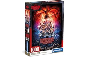 Clementoni - Puzzle Stranger Things - 1000 Piezas - Puzzle para Adultos, Rompecabezas de Netflix 70x50 cms, 39713