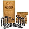 Humble Earth Recyclable Toothbrush Heads with Charcoal Bristles, Compatible with Oral-B Electric Toothbrush (Pack of 16)