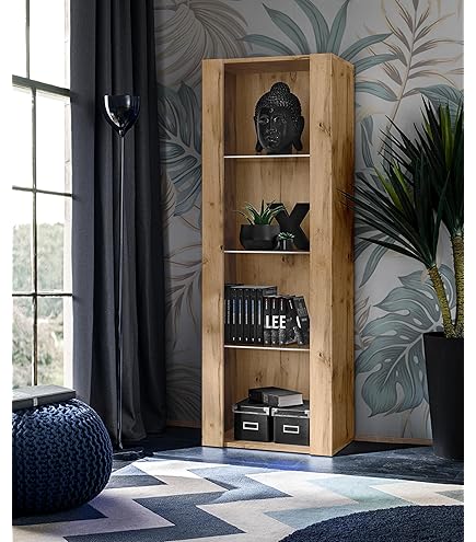 Vetrina Pensile Luke V3 MB Muebles Con LED - Bianco Lucido 40x126x29cm - Foto 3