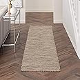 Nourison Positano Indoor/Outdoor Beige 2'2" x 8' Area Rug, Easy Cleaning, Non Shedding, Bed Room, Living Room, Dining Room, Backyard, Deck, Patio (2x8)