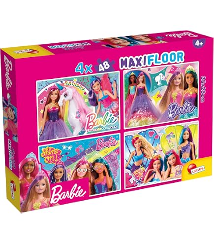 Ravensburger - Puzzles XXL Barbie | Puzzle Bambini 6 Anni In Su | Puzzle Ravensburger 100 Pezzi | Giochi Per Bambini 36 X 49 Cm | Regalo Bambina 6 Anni O Più