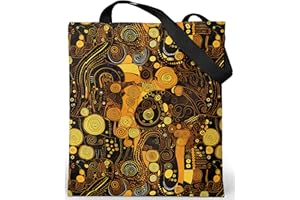 Loxato Tote Bag Femme Imperméable - Tote Bag fermeture éclair et poche intérieure - Grand Sac Cabas en tissu avec tissu Oxford interne et externe 37x42cm - Tote Bag Original Cadeau Femme