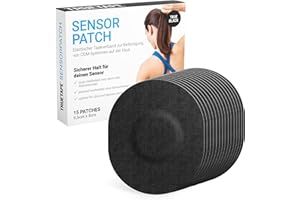 ‎TRUETAPE TRUETAPE® Sensorpatch - Pflaster für Freestyle Libre 2 und 3 | hautfreundlich, wasserfest, starke Klebekraft & jederzeit wechselbar | 15 Stück in Schwarz