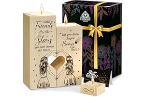 CROWNLY CRYSTAL CROWNLY® Friendship and Birthday Gifts for Women Thank You Candle Gift Sets with Candle Holders for Her
