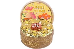 Okaybee Gold Foil Slime: Slime di Pasqua Morbido e Stretchy, Oro, Unisex Bambini e Adulti, 6-12 Anni
