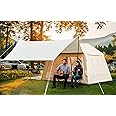 Erommy Inflatable Tent for 4 Person,Quick Setup,Waterproof and Windproof,with Canopy and Detachable Top,Hand Pump Included,Blow Up Tents for Outdoor Camping Hiking