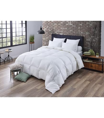 Couette Medium 200x200 Cm - Percale 100% Coton - Garnissage 350g/m² - Confort Thermique équilibré - Lavable En Machine - 4