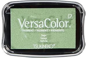 Tsukineko Versacolor - Tampone pigmentato per timbri, Colore: Salvia