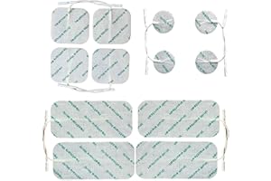 HCW Elektrodensatz mit 12 gemischten Tens-Pads, kompatibel mit den meisten Tens TPN NeuroTrac Tenscare Lloyds Tens-Geräten von Healthcare World