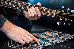 MUSIC2ME Guitar Sheet Music Stickers Includes Chart with Major & Minor Scales and Triads