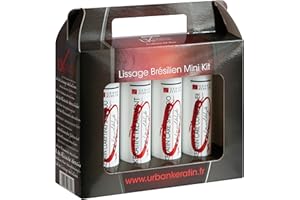 Kit Lissage Brésilien Urban Keratin 100ml - Liquide - Sans Odeur - Organique - Pour Cheveux Crépus - Agent de Soins Capillaires
