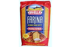 FARINA DI GRANO TENERO TIPO 0 DIVELLA MANITOBA PACCO DA 1 KG ELEVATA ELASTICITA'