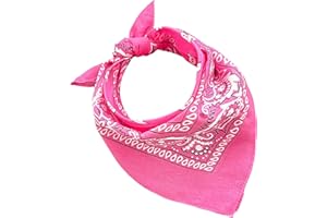 JOPHY & CO. 100% algodón BANDANA SET 3/5/10 para Mujeres Hombres Niños Unisex Único y/o Paisley Pattern COD. A644