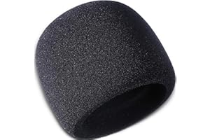 MINTHE™ Blue Yeti Mic Cover, Yeti Pro, MXL, Audio Technica and Other Large Microphones, Microphone Cover Foam, Microphone Filter, Mic Foam Cover, Microphone Muffler, Mic Filter