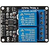 REES52 2 Channel DC 5V Relay Module,Optocoupler Low Level Trigger Expansion Board For Arduino Uno R3 Mega 2560 1280 DSP ARM PIC AVR STM32 Raspberry Pi