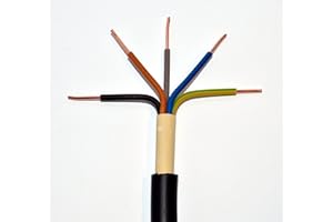 PRYSMIAN FVLFIL 50m Erdkabel NYY-J 5x4 mm² RE schwarz 5x4qmm Starkstromkabel Energiekabel Leitung