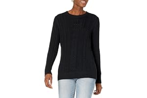 Amazon Essentials Pull En Tricot Torsadé À Col Rond Et Manches Longues (Disponible En Grande Taille) Femme