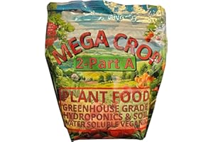 GREENLEAF NUTRIENTS Mega Crop 2-Part A Hydroponic and Soil Base Nutrient Fertilizer for Plants with Organics NPK compatible Jacks 5-12-26