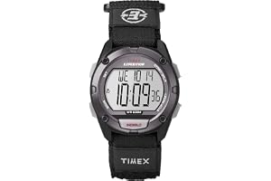 Timex Expedition 41 mm herrklocka - Svart hartsarmband i två delar, digital urtavla, grön boett TW4B28500