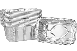 EASIBBQ Aluminum Foil Grill Drip Pans, BBQ Grease Trays for Blackstone 17 and 22 Inch Grill Griddles with Back Grease Cup, 20 Pack