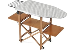 620 Bravo Table à Repasser, Bois - Fermable - Réglable - Finition Cerise - Arredamenti Italia