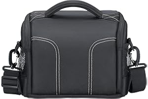 ATHEM DSLR Camera Bag, Camera Case Waterproof Shockproof Shoulder Bag, Large Capacity SLR Case Camera Bag Padded Padded, Suitable for Canon, Nikon, Sony, Fuji and Other Cameras