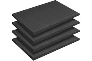 KUOGAS 4 piezas de espuma de 400 x 300 x 10 mm – Inserto para herramientas de cámara, maletín, miniaturas (400 x 300 x 10 mm, 4 unidades)