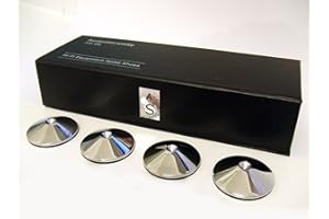 DREAMKY Set of 4 AudioSerenity Polished Chrome Hi-Fi Spike Shoes