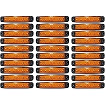 Yifengshun 4pcs 3LED Luci Di Posizione Laterali Ambra/Giallo 12-24V - Foto 11