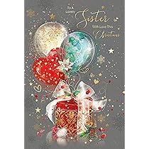 Cherry Orchard 'To A Very Special Couple This Christmas' Christmas Card - Stunning Luxury Card For Christmas With Balloon And Present Design - Grace Range - Comes With Gold Envelope - 152mm
