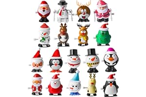 JOYIN 18 Pack Christmas Wind Up Toy Assortments Stocking Stuffers for Christmas Party Favor Supply Accessories (18 Pieces Pack)