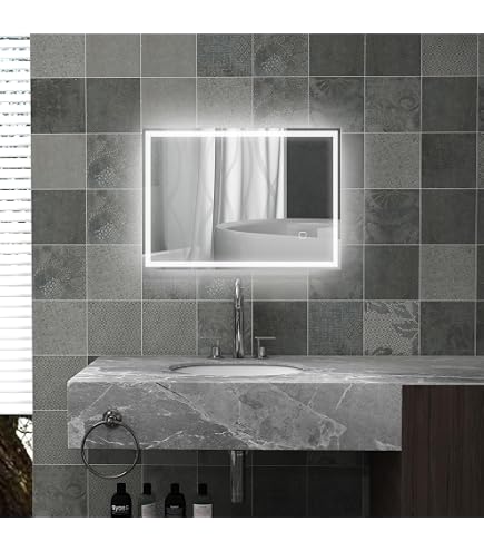 LED Badspiegel Mit Beleuchtung 60x80 Cm – Dimmbar & Entfogend