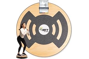 ‎MFT BODYTEAMWORK MFT Challenge Disc Classic Balance Board (made in Austria) stabil aus Holz mit rutschfestem Belag, Gleichgewichtstrainer zur Stärkung der Muskulatur, Koordination, Training, Prävention für jedes Alter