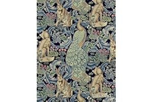 Journal: Vintage Art Nouveau Peacock Print | 150 College-ruled Pages | 8.5 x 11 - A4 Size (Vintage Floral Designs)