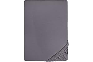 ‎BIBERNA biberna Feinjersey-Spannbetttuch 0077144 Silber/grau 1x 90x190 cm - 100x200 cm