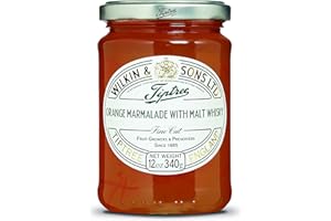 Tiptree Marmelade d'oranges avec Malt Whisky coupe fine (340g) - Paquet de 2
