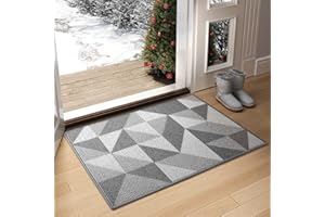 COLOR&GEOMETRY Color G Zerbino da Esterno, Zerbino Ingresso Casa, Tappetini Trappole Sporco, Tappeto Antiscivolo e Lavabile per Esterno, Interno, Cucina, Giardino, Cortile - 50 x 80 cm, Grigio