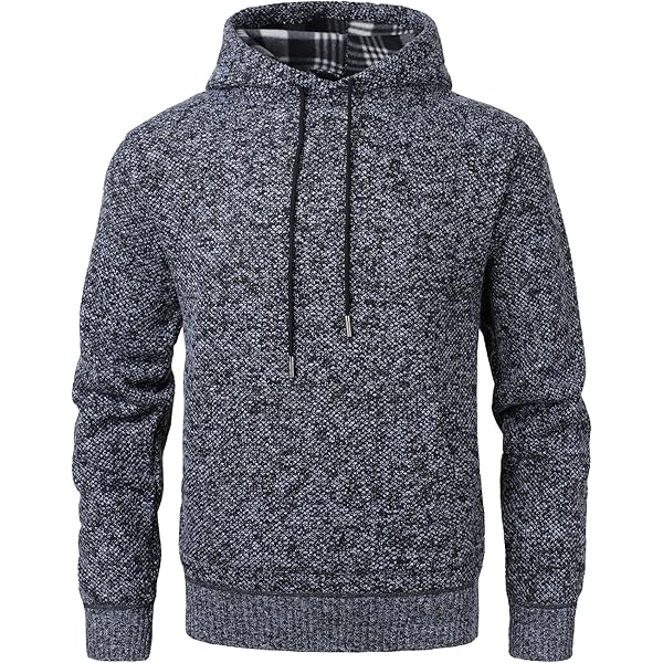 Hoodie Brossé Chaud Sweat à Capuche épais Homme Matière Brossée
