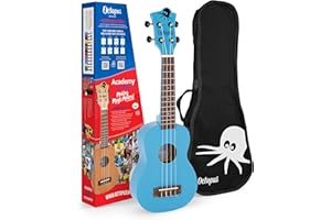 Octopus UK205 soprano ukulele in light blue full