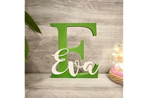 Personalised Letter with Name – Children's Initials for Door, Room or Gift – Size and Colours to Choose – Communion, Christening, Candybar – Ideal for Children and Babies