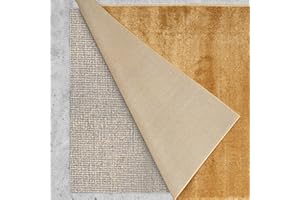 LILENO HOME Non-Slip Carpet Underlay [120 x 180 cm] Made of Jute - Non-Slip Mat Can Be Cut to Size - Non-Slip Mat Carpet Stopper - Universal Carpet Underlay - Non-Slip Mat Carpet Stopper