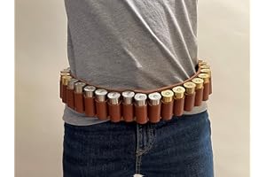 C.A. CIMBELEROS ARTESANOS IGNACIO ESTEVE Canana para Cartuchos de Cuero, Hecha a Mano