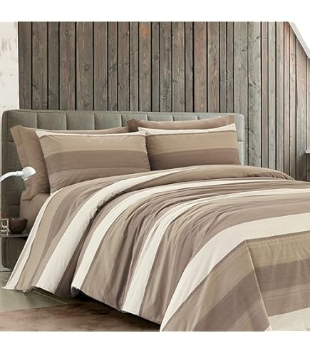 Set Copripiumino Cotone Percalle Double Face - Matrimoniale 250x240 + 2 Federe, Fiori Grigio, Made In Italy - Foto 5