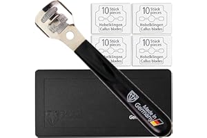 TRES ESPADAS 3 Swords Germany - Cortacallos para pedicura, 40 hojas de recambio, podología - Made in Solingen/Germany (7506)