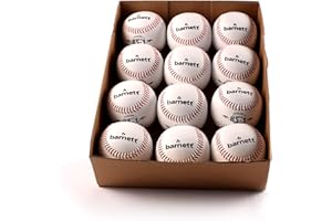 Barnett BS-1 – Pelota de béisbol, tamaño 9, "blanco, 1 docena, Blanco
