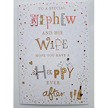 To A Special Nephew Wife On Your Wedding Day Made For Each Other